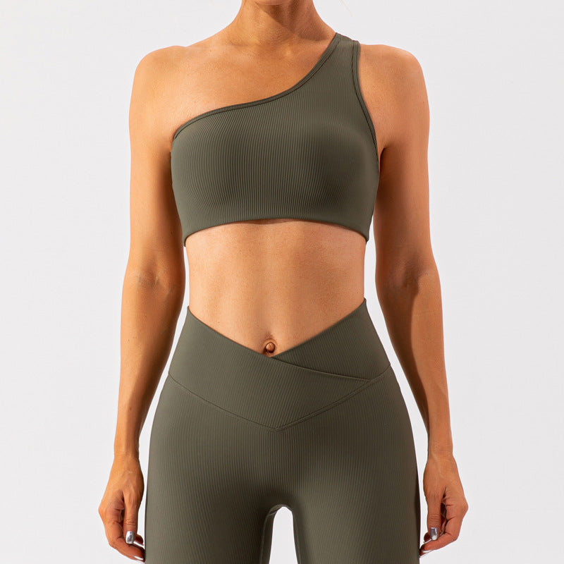 Spring Nude Feel Exercise Strap Beauty Back Exercise Body Hugging Suit Running Breathable Quick Drying Yoga Clothes Women