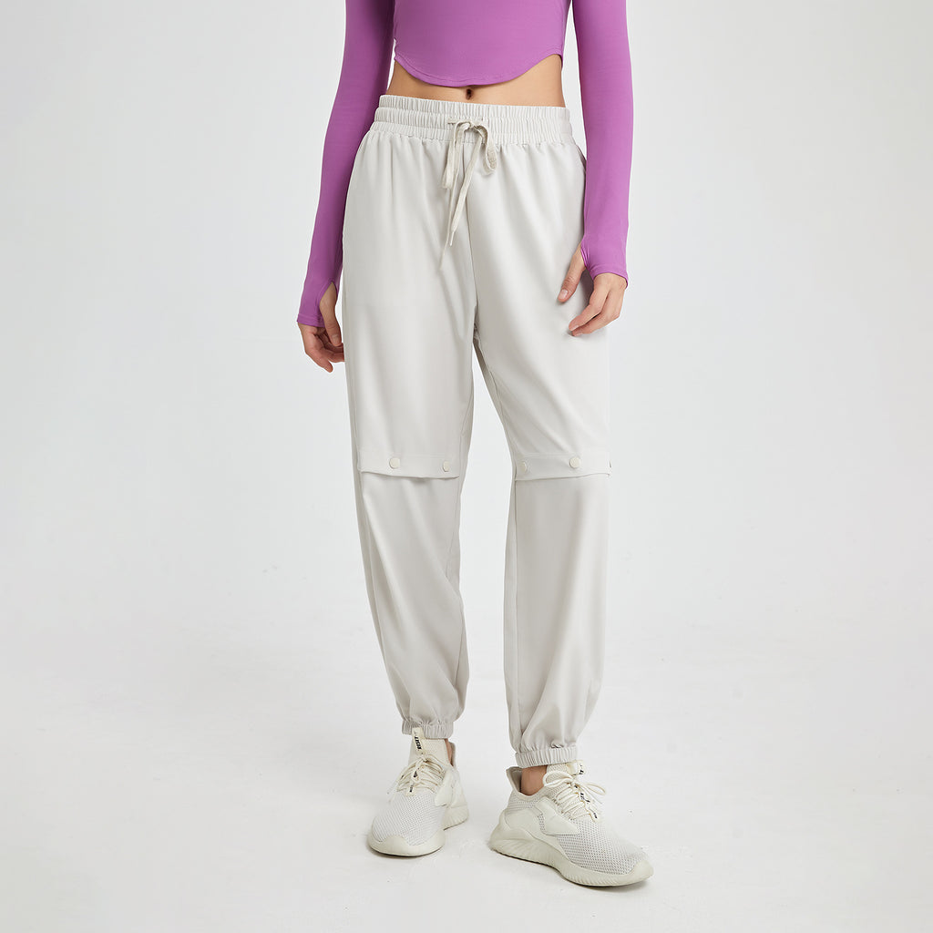 Drawstring High Top Sports Trousers Women Loose Tappered Casual Harem Pants Running Quick Drying Dance Gym Yoga Pants