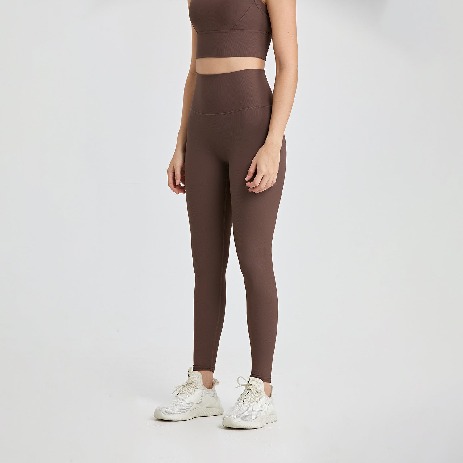 One Piece Non Embarrassing Line High Waist Pocket Yoga Pants Nude Feel Peach Hip Tight Workout Exercise Pants