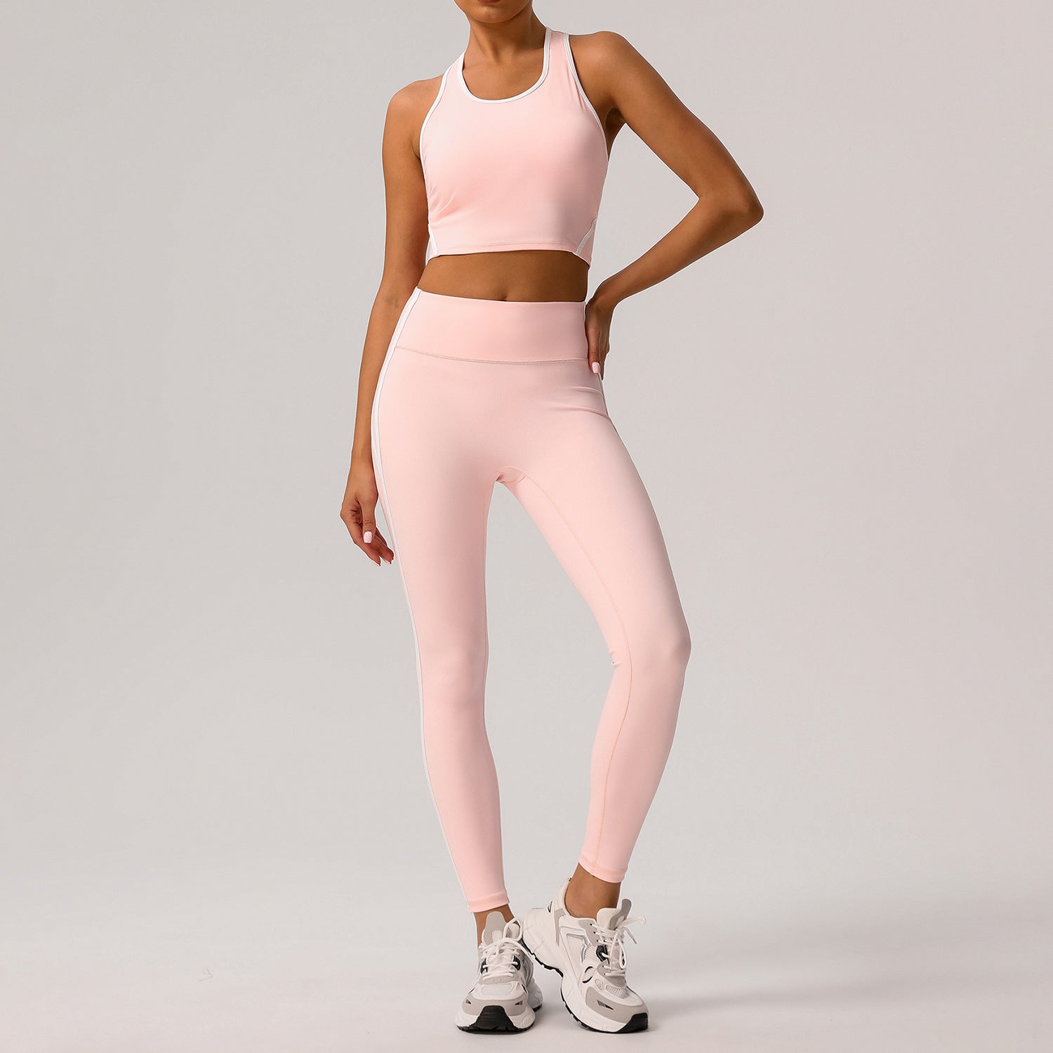 Cherry Blossom Pink Vest Trousers