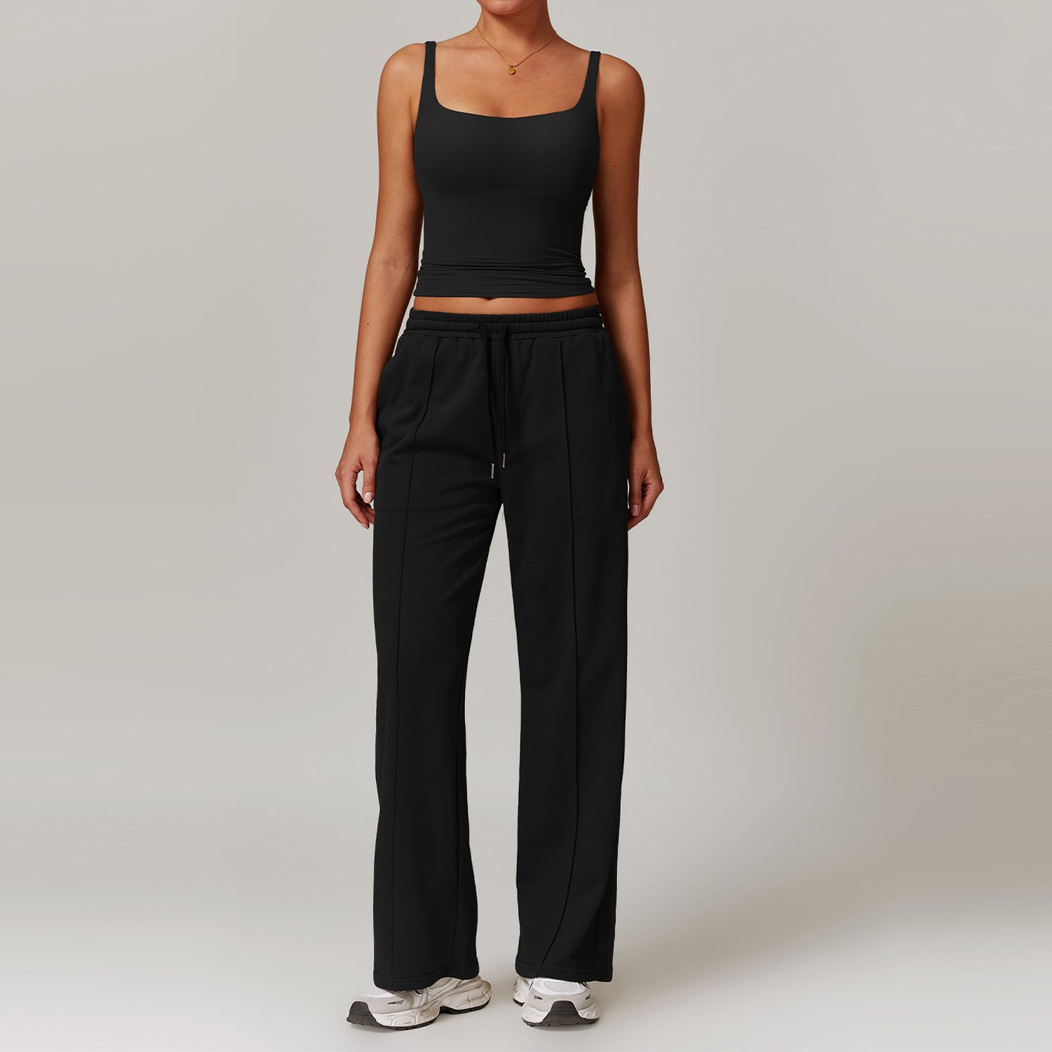 Vest Sweatpants High-Grade Black