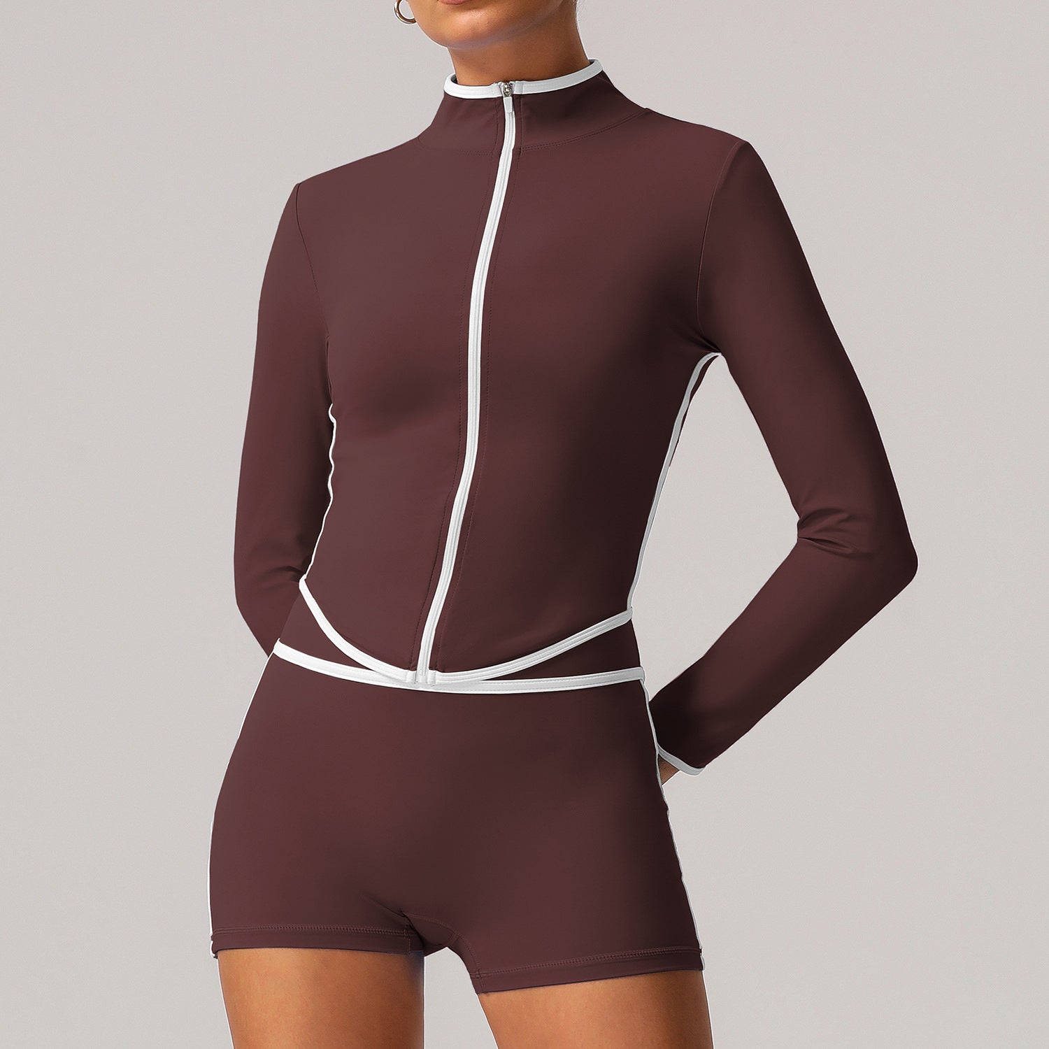 Vinegar Purple Shorts Jacket