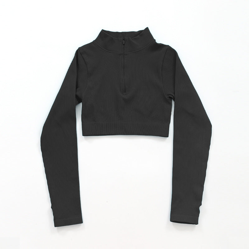 Black Nude Feel Yoga Long Sleeve]]