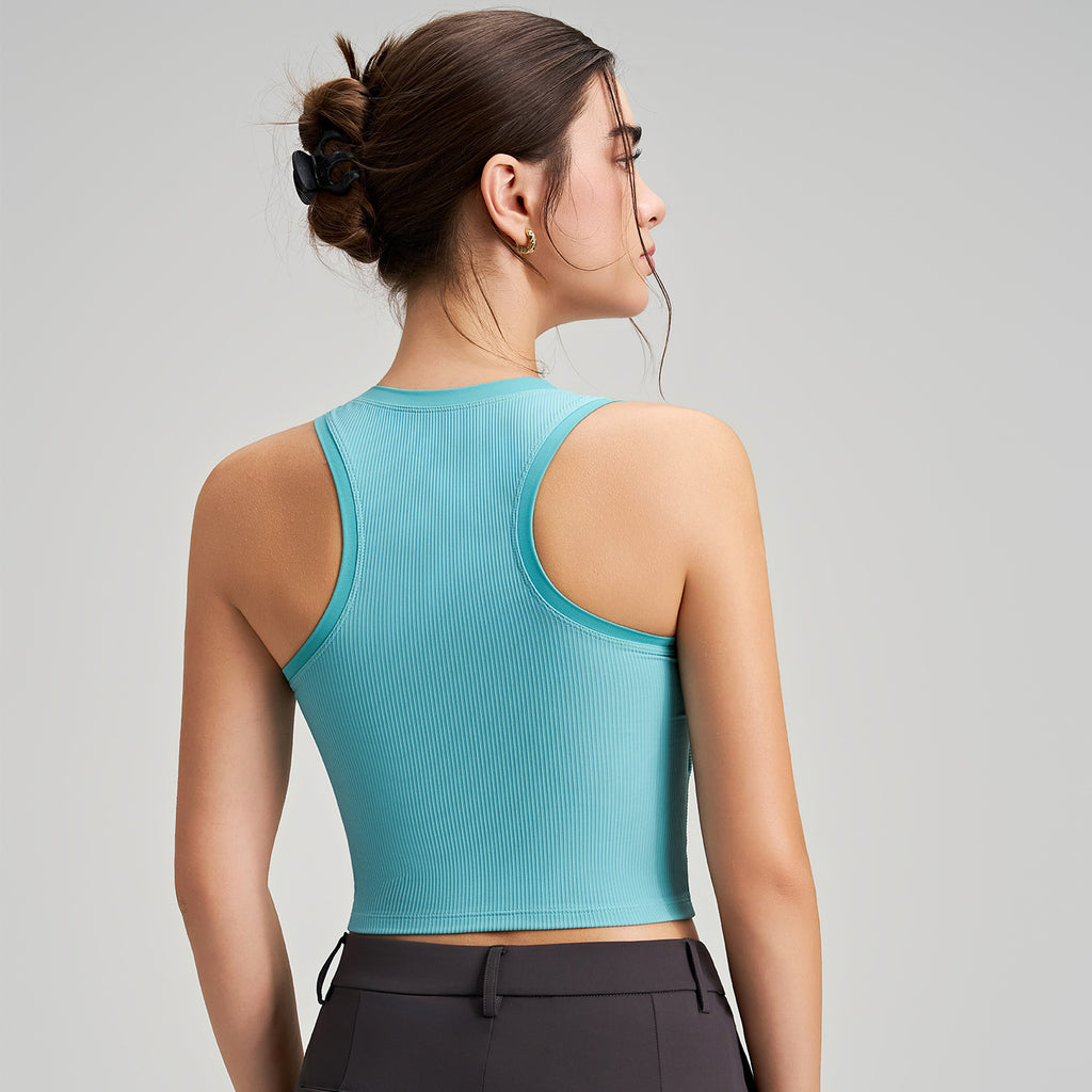 Débardeur de sport à bonnets fixes, séchage rapide, vêtement d'extérieur pour femme, soutien-gorge de sport en fil, soutien-gorge de yoga dos nu galbé