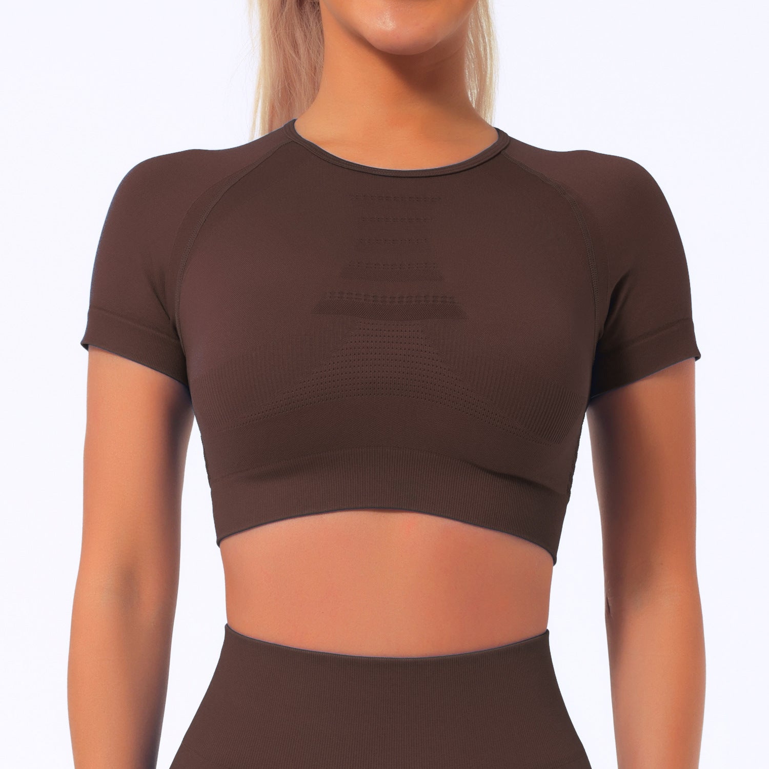 Coffee Brown Short Sleeve