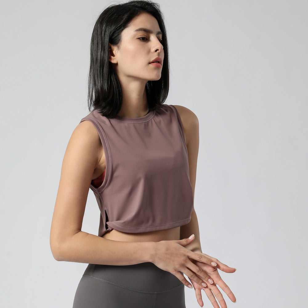 Yoga Exercise Vest Women Loose Fitness Vest Women Without Chest Pad