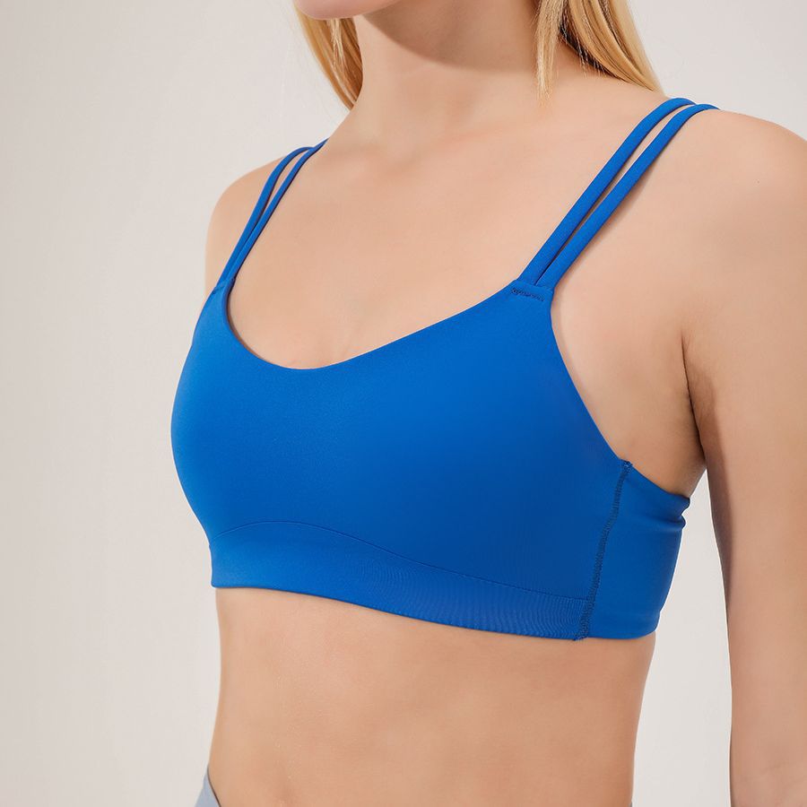 Breathable Quick-Drying Sports Underwear Women Seamless High Elastic Beauty Back Fitness Top Push up Nude Feel Yoga Bra