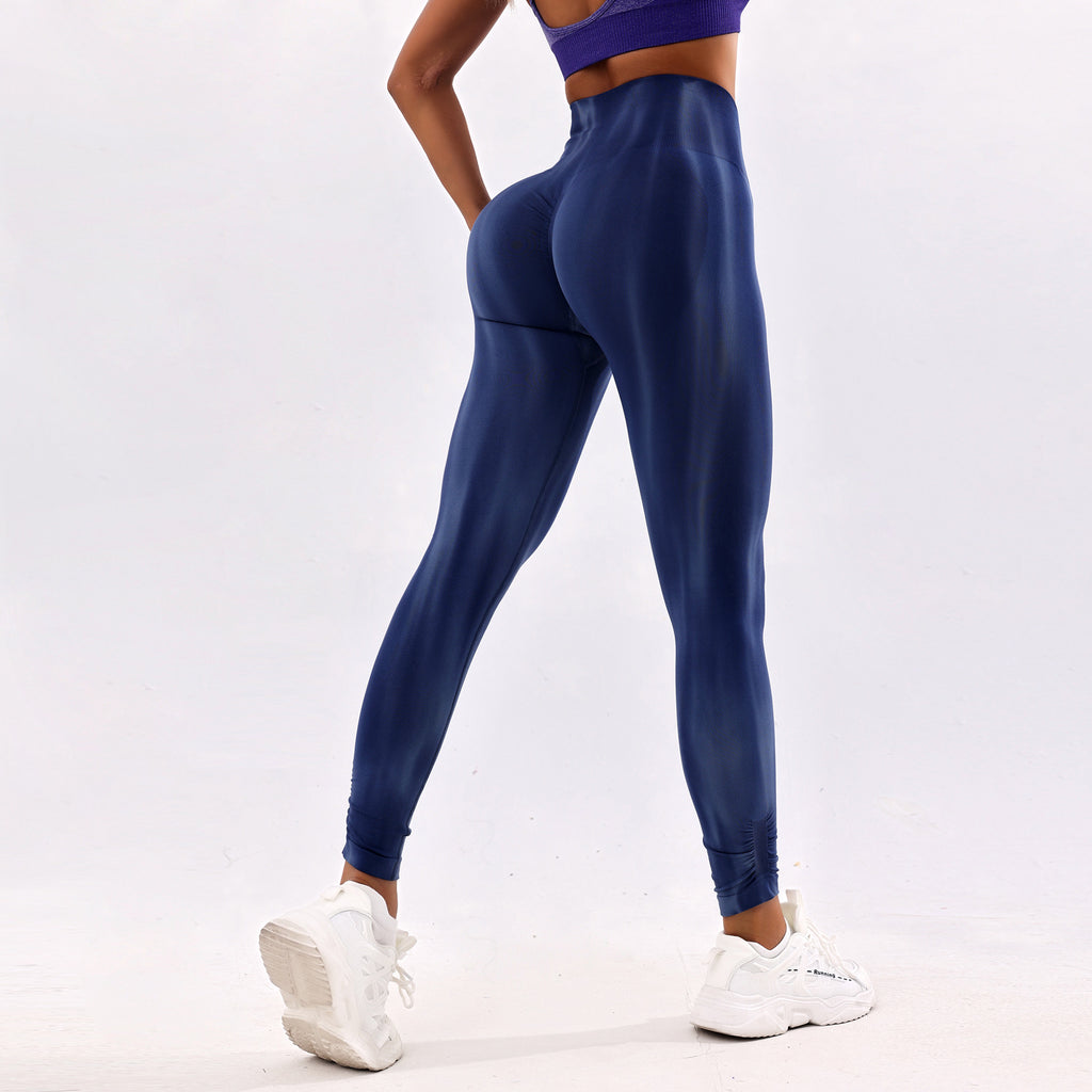 Printing Violently Sweat High Waist Hip Lift Yoga Pants Women Burning Fitness Abdominal Pants Cropped Sports Trousers