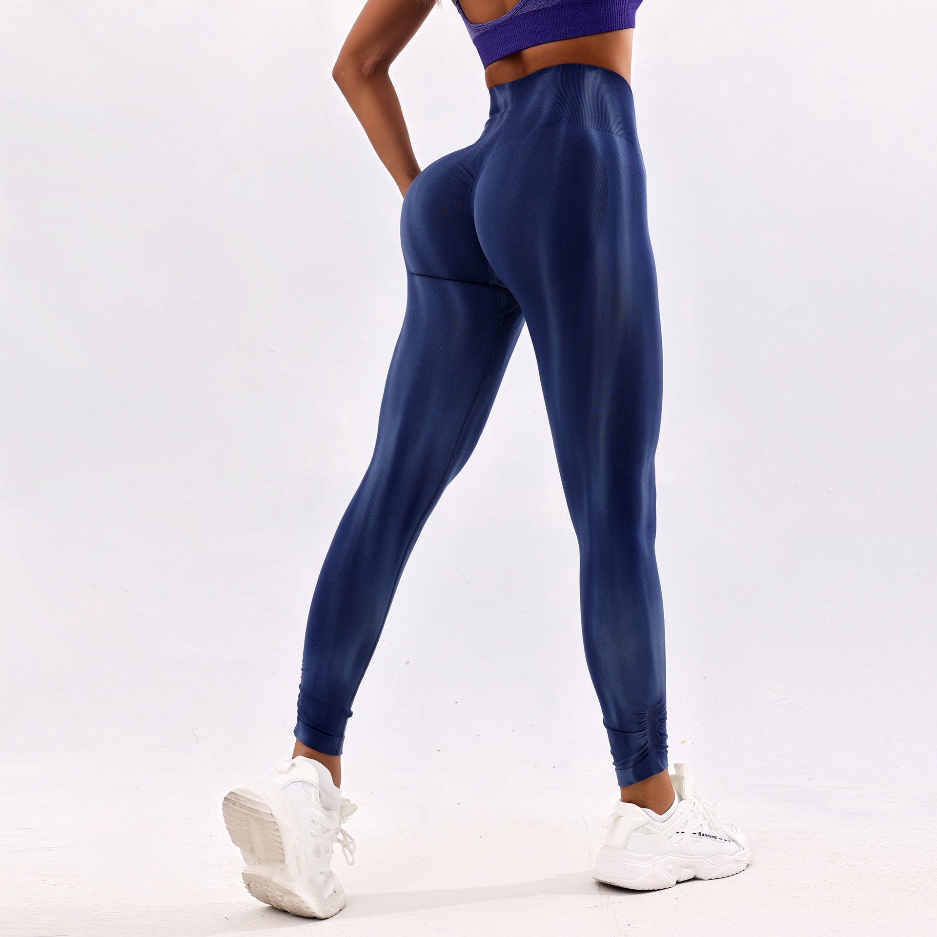 Printing Violently Sweat High Waist Hip Lift Yoga Pants Women Burning Fitness Abdominal Pants Cropped Sports Trousers