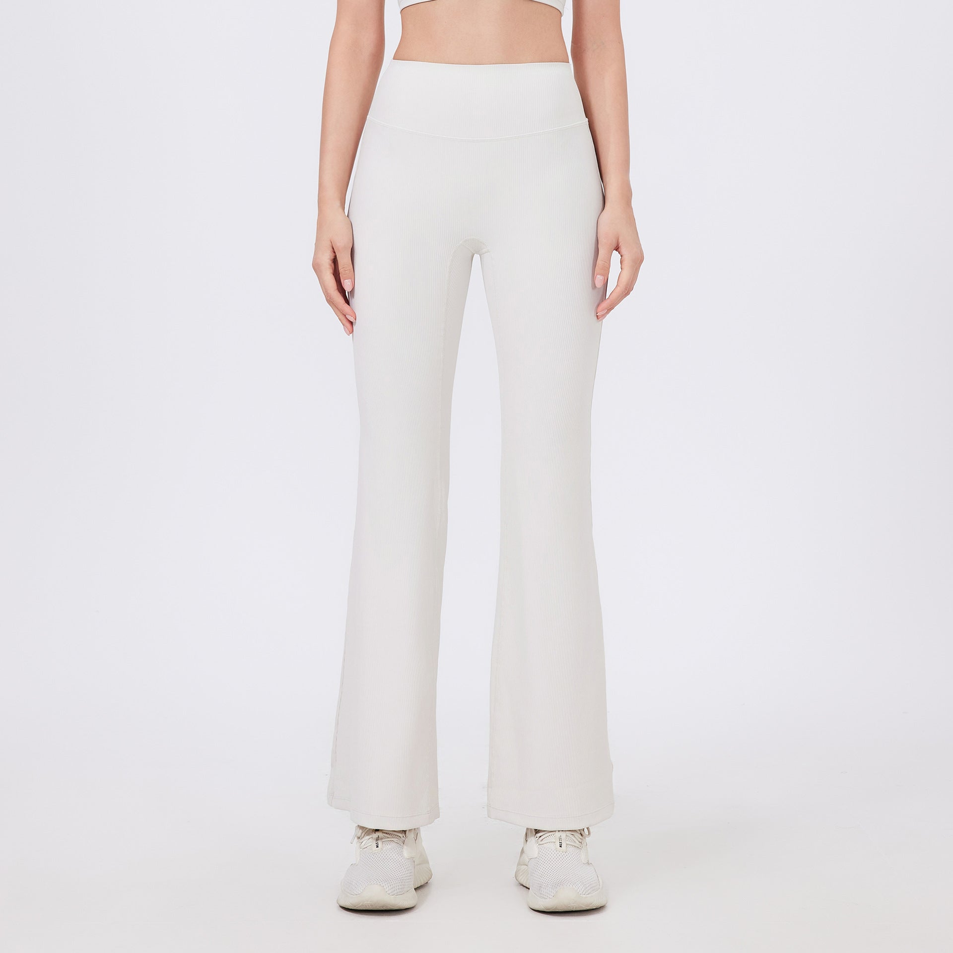 No Embarrassment Line Yoga Bell Bottom Pants Anti Curling Sports Wide Leg Pants Fitness Pants High Waist Hip Lift Dance Bootcut Trousers