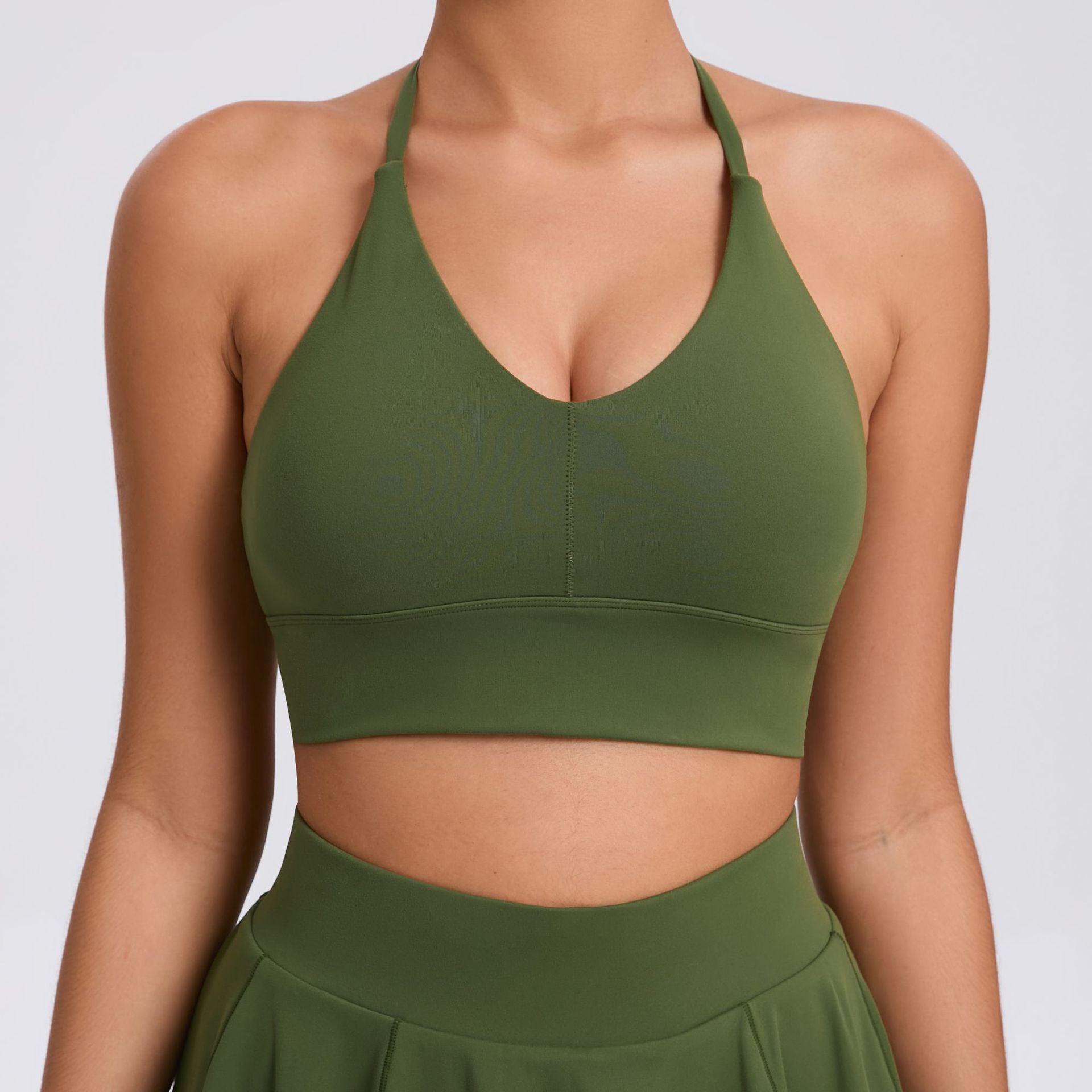 Tight Yoga Adjustable Shoulder Strap Sports Underwear Shockproof Pilates Running Outdoors Workout Bra