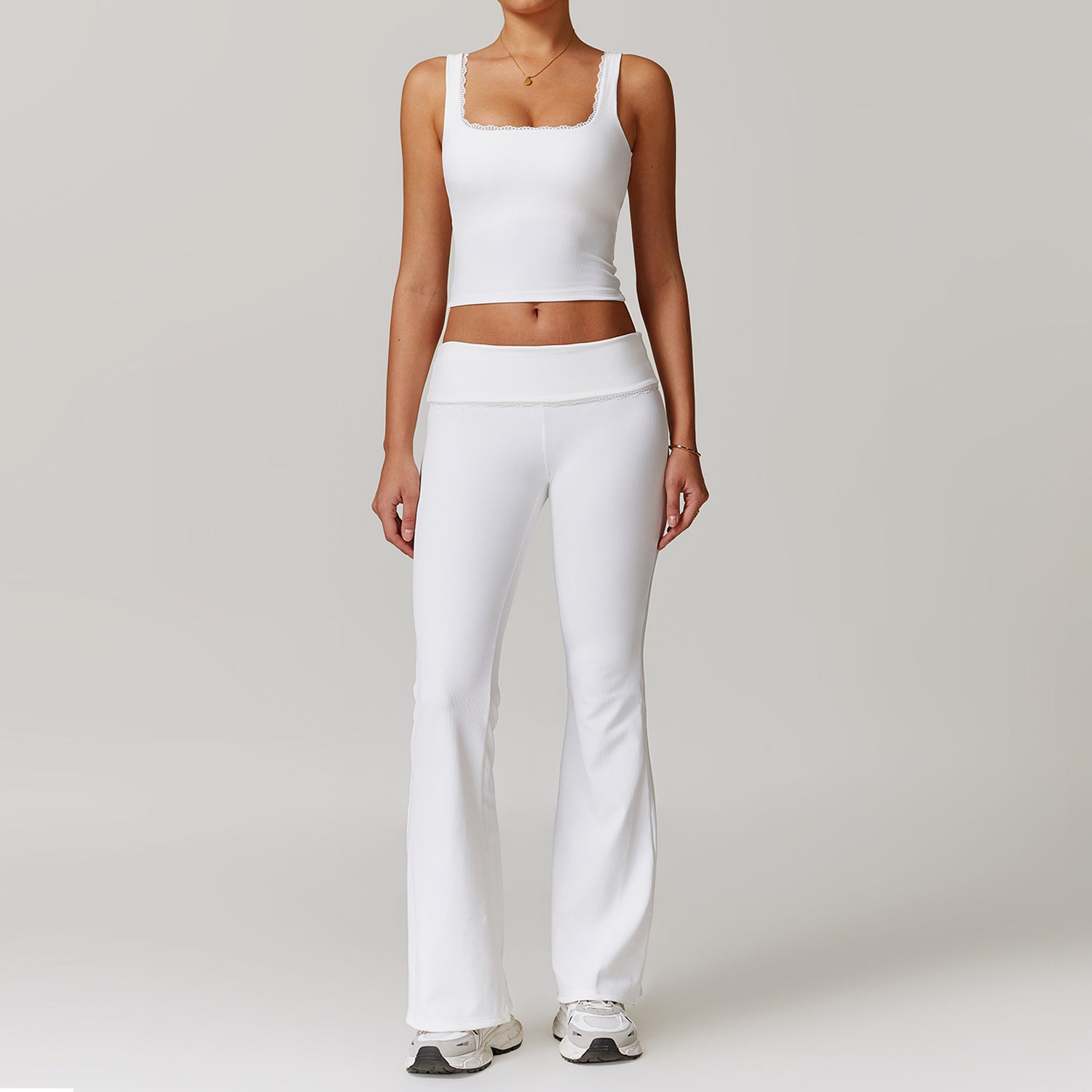Vest Trousers Swan White