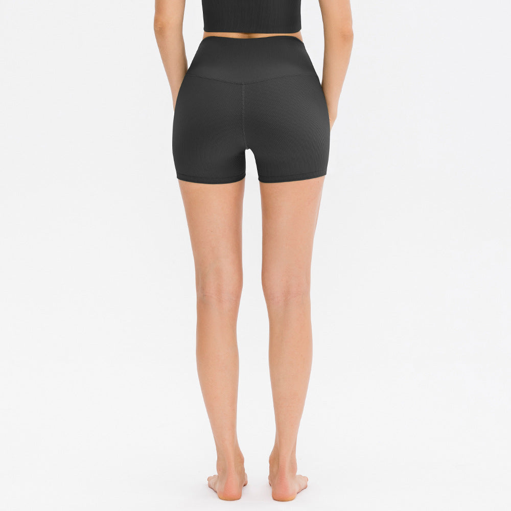 Summer Fitness Yoga Shorts Women No Embarrassment Line High Waist Tight Running Sports 3 Points Shorts