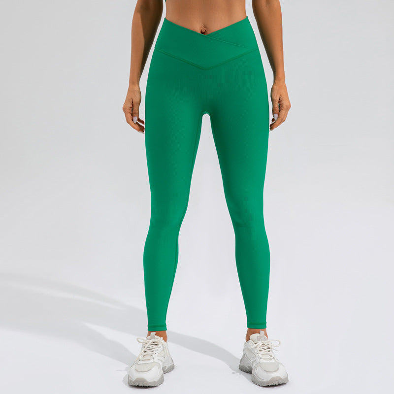 Pantalones de yoga de secado rápido con tacto nude para mujer, para levantar la cadera, para correr al aire libre, fitness, cintura alta elástica, para hacer ejercicio.