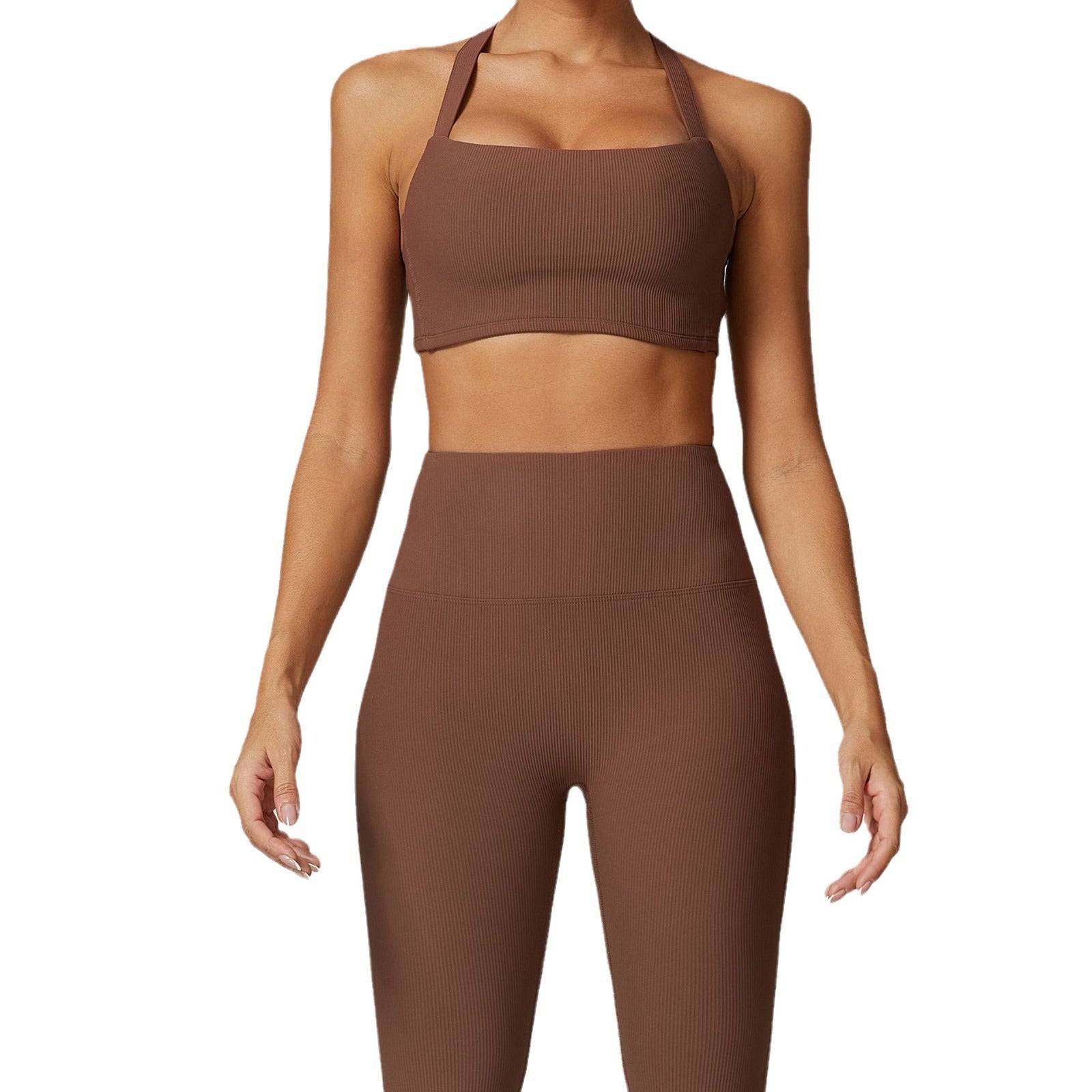 Rib Sexy Sports Vest Yoga Bra Running Fitness Yoga Wear Sports Tights