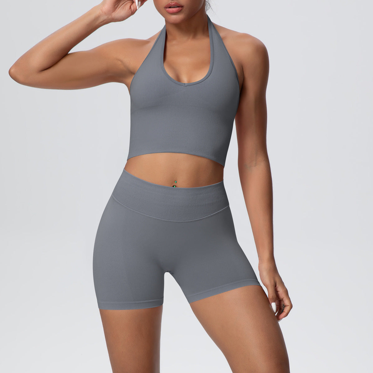 Vest Shorts Suit-Dark Gray