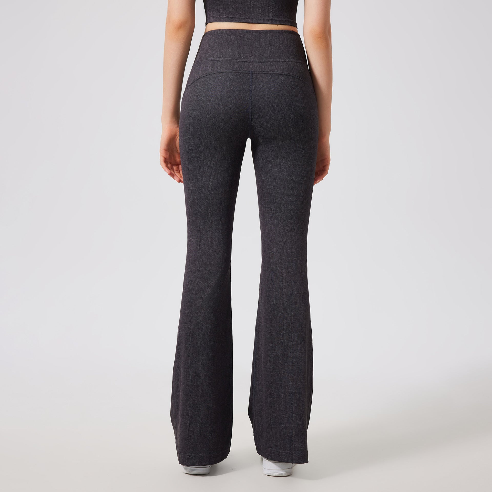 Nude Feel Quick Drying Yoga Bell Bottom Pants Women High Waist Hip Lift Slimming Track Pants Fitness Casual Wide Leg Pants