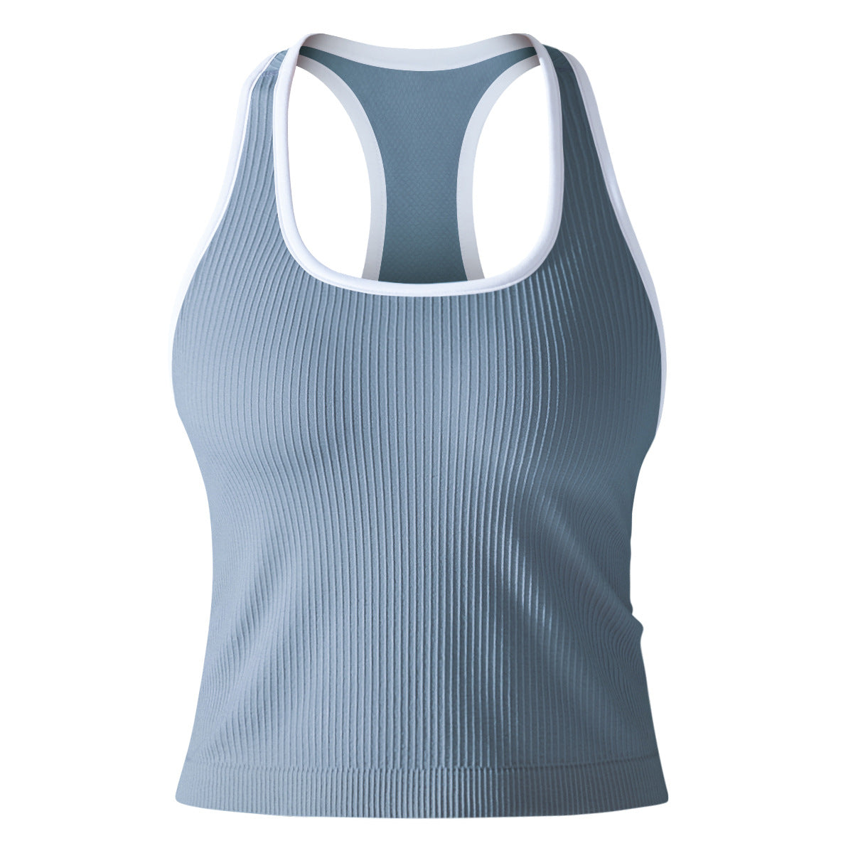 Yoga Beauty Back Sports Running Fitness Breathable Stripes Vest Quick Drying Workout Clothes Sexy Slim Top for Women