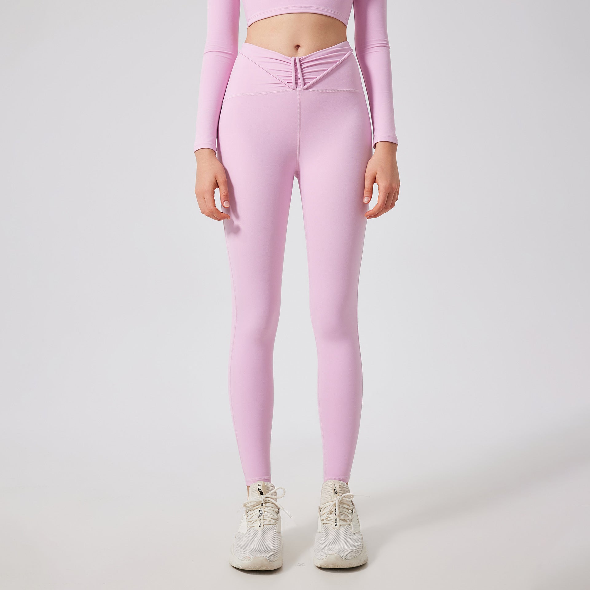 High Waist Peach Hip Lifting Nude Feel Yoga Pants Women Seamless Sport Quick Drying Tights Outer Wear Running Fitness Pants