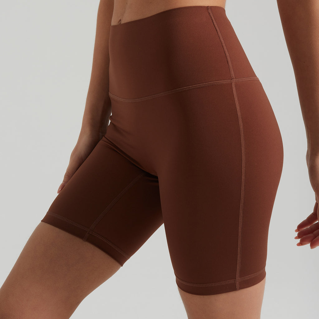 Pantalones cortos de yoga Nude Feel, levantamiento de cadera, moldeador de abdomen, ajuste sin costuras, perlados, ajustados, para correr, deportivos, para mujer
