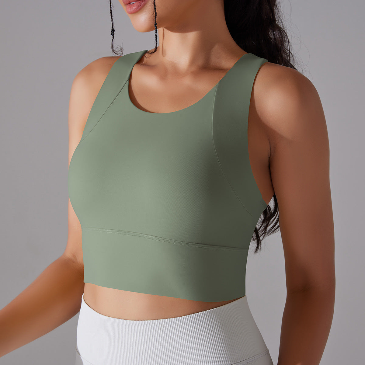 Celebrity Fixed Cup One Piece Yoga Clothes Vest Cohesion Curve Sports Underwear Slimming Beauty Back Fitness Bra