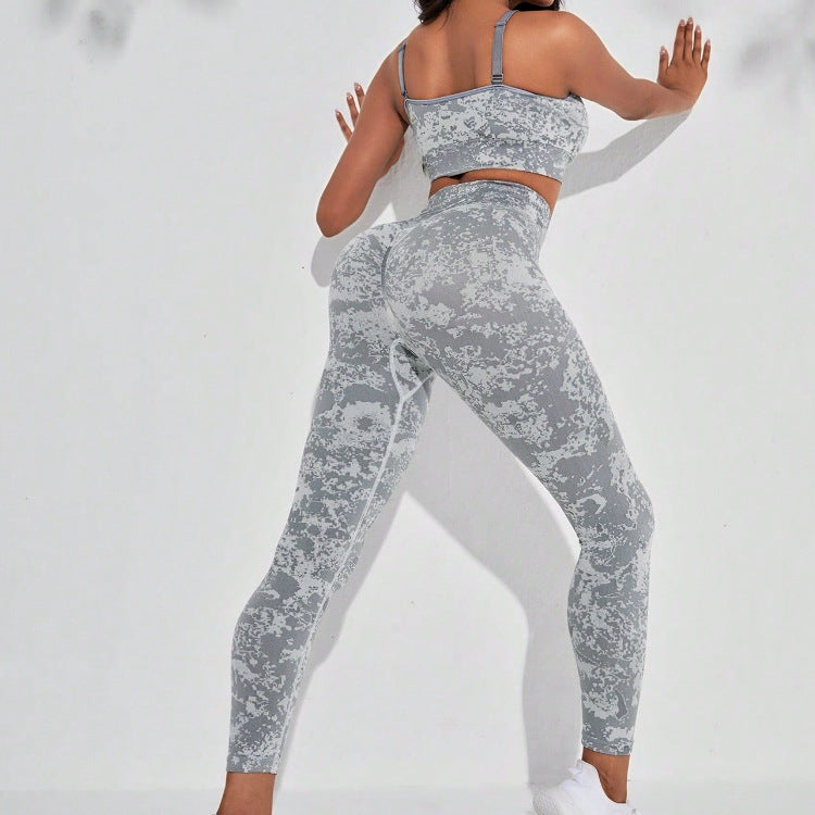 Waist Girdling Belly Contraction Fitness Suit Sports Yoga Pants Women High Waist Hip Lift Body Shaping Pants