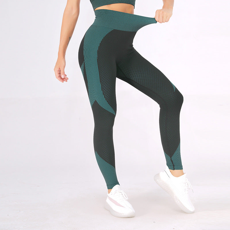 Dark Green High Waist Yoga Pants