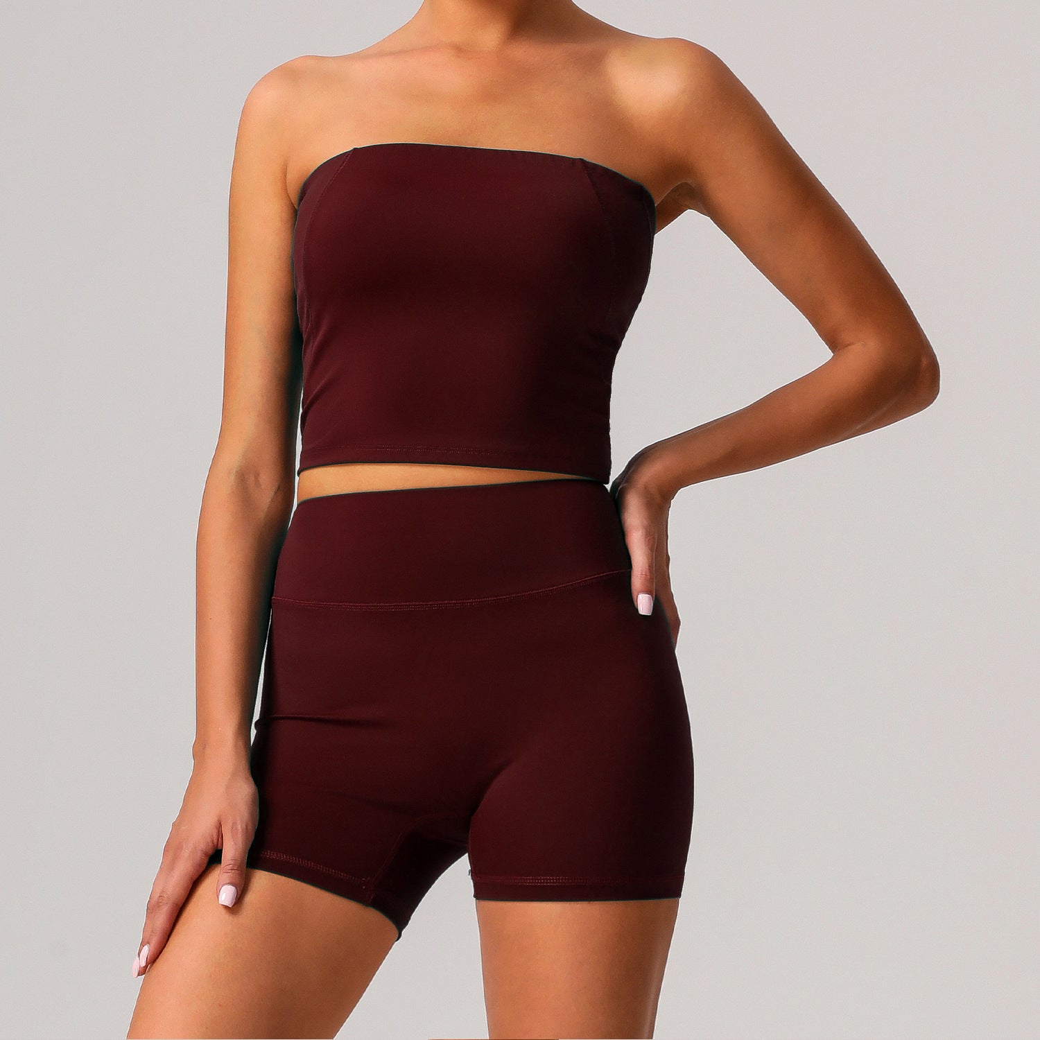 Vinegar Purple Chest-Wrapped Shorts