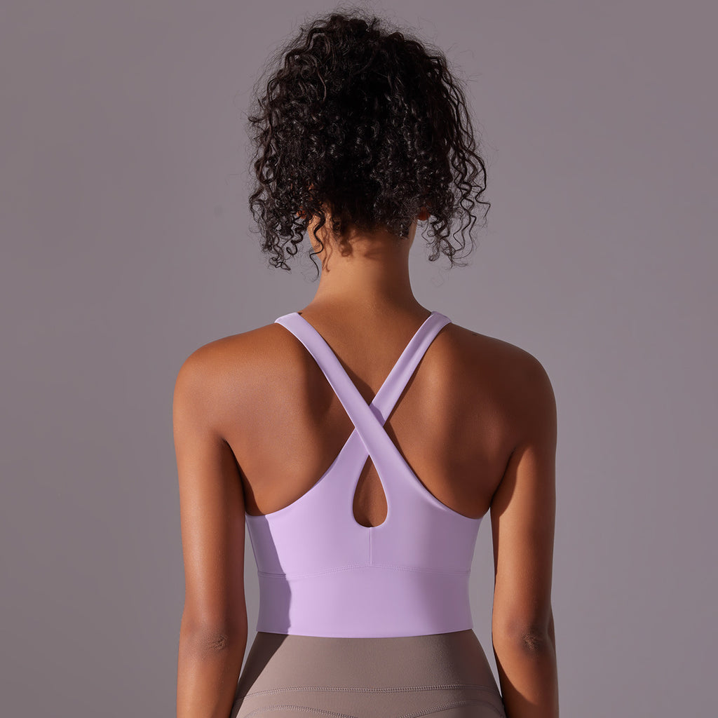 Ropa interior deportiva Nude Feel Push up sexy sin costuras de una pieza Copa Belleza Espalda Sujetador de yoga Correr Entrenamiento Chaleco Mujer