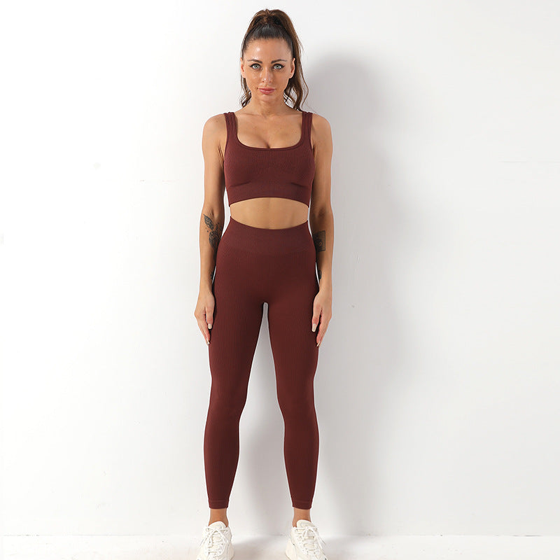 Brown Strap Bra Trousers