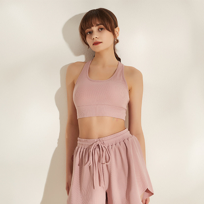 Soutien-gorge de sport respirant en fil, soutien-gorge de fitness, soutien-gorge de yoga portable, soutien-gorge antichoc, soutien-gorge de course et de sport, soutien-gorge de yoga portable