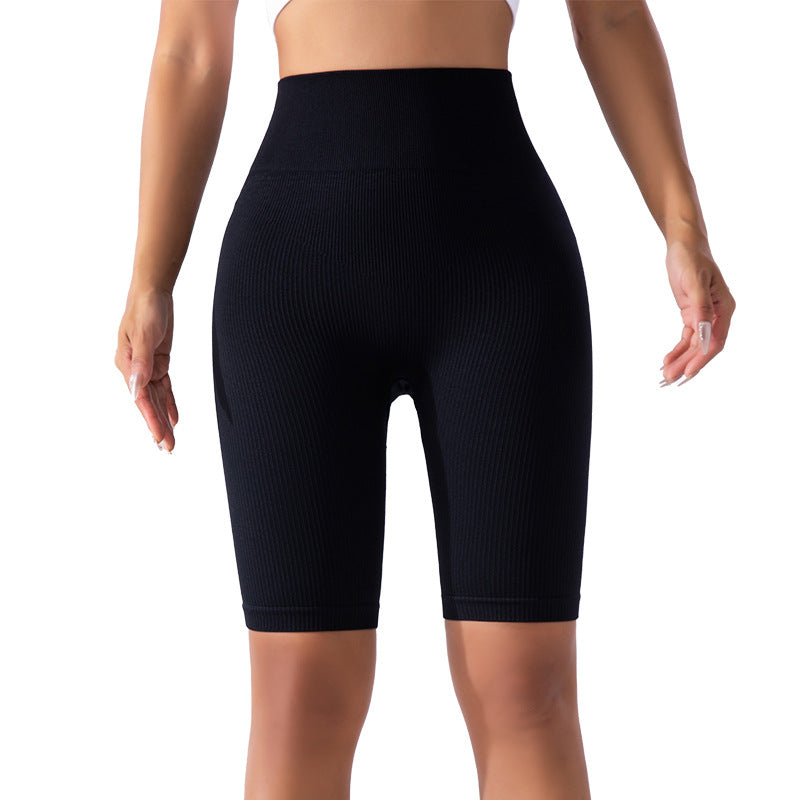 High Waist Shaping Tight Breathable Five Points Yoga Pants Women Sports Running Workout Shorts