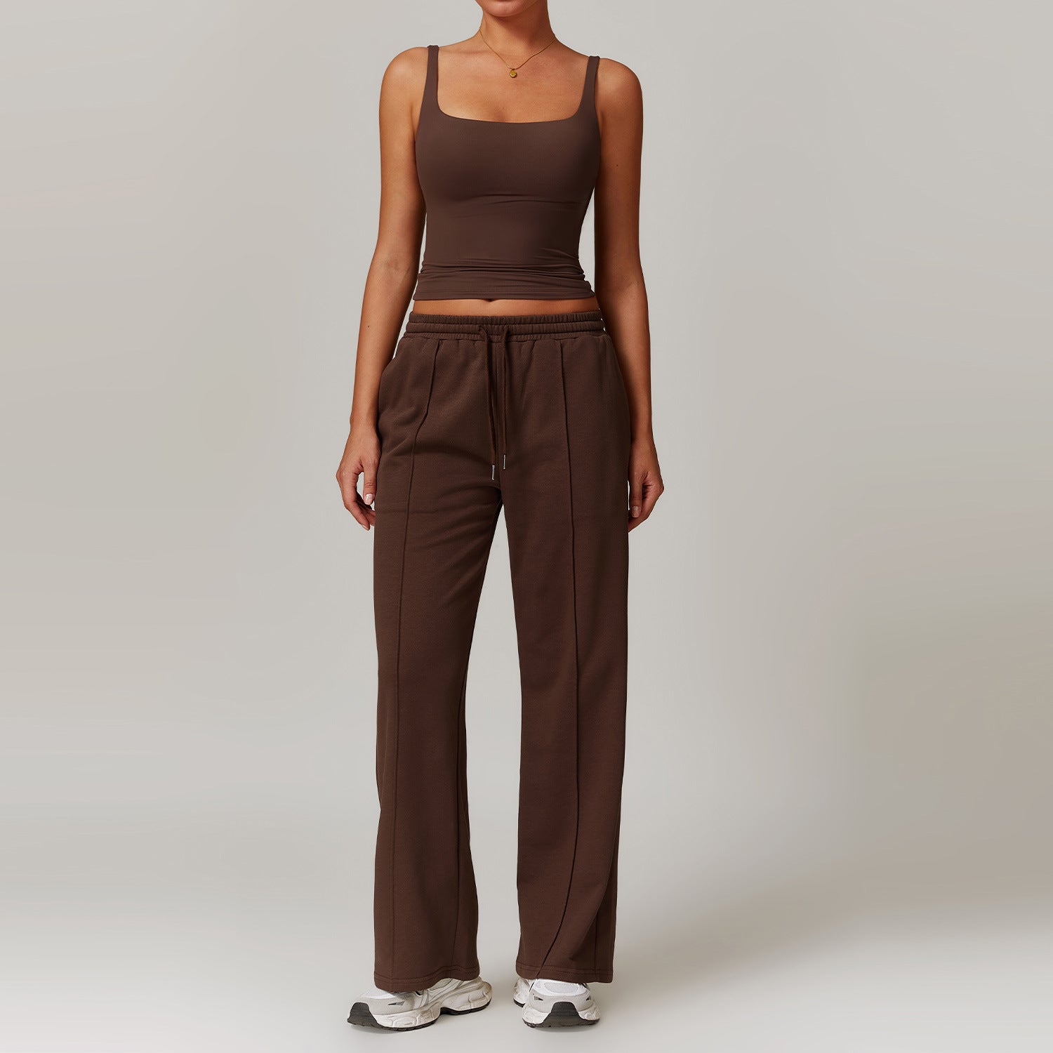 Vest Sweatpants Brown