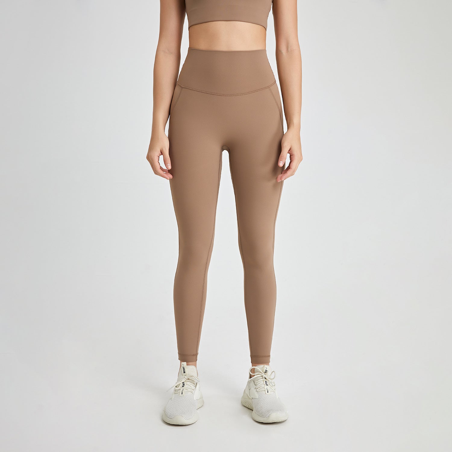 Wear Free Underwear Zero Sense Yoga Pants Seamless Nude Feel Back Pocket Peach Hip Raise Skinny Exercise Workout Pants