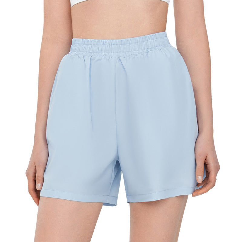 Spring Summer Sports Sun Protection Shorts Women Anti Exposure Breathable Fitness Shorts Faux Two High Waist Yoga Shorts