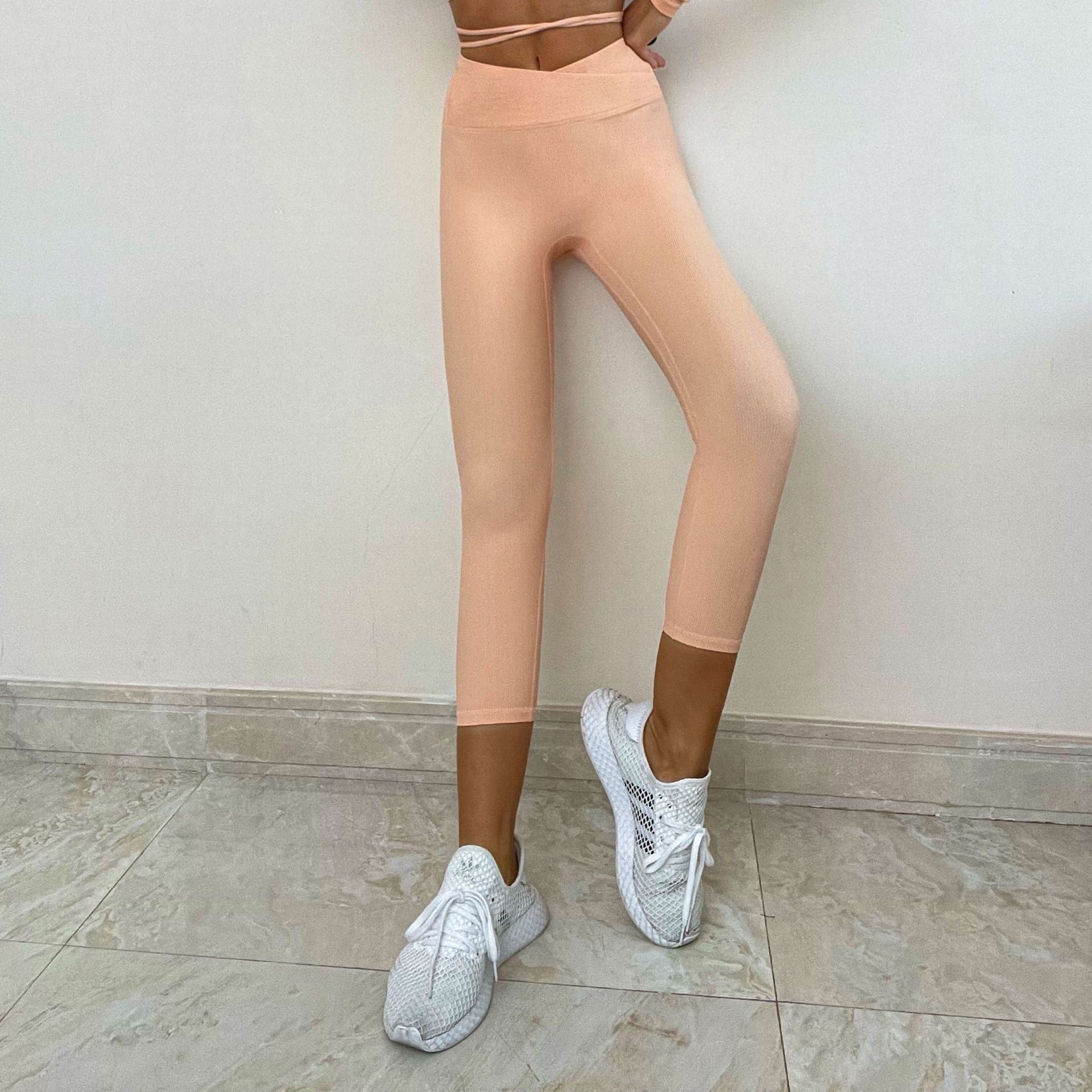 Peach Sand Powder Cross Waist Head