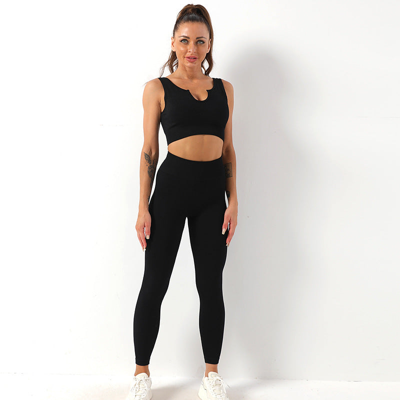 Black U-Shaped Bra Trousers