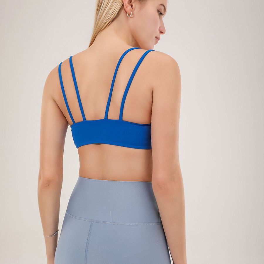 Breathable Quick-Drying Sports Underwear Women Seamless High Elastic Beauty Back Fitness Top Push up Nude Feel Yoga Bra