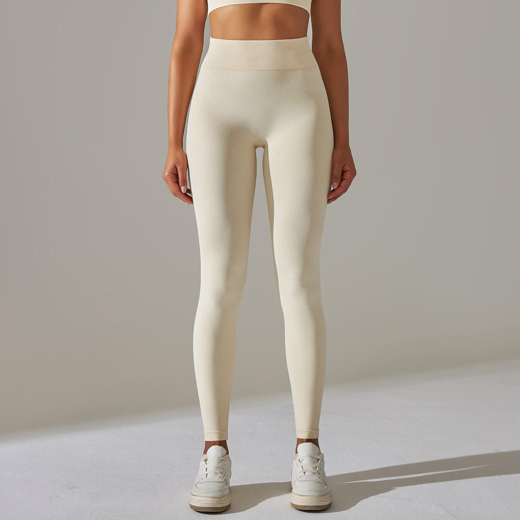 Pantalones de yoga de punto sin costuras que contraen el abdomen y levantan la cadera, absorben la humedad, pantalones de entrenamiento, leggings sexys para adelgazar la cadera para mujer