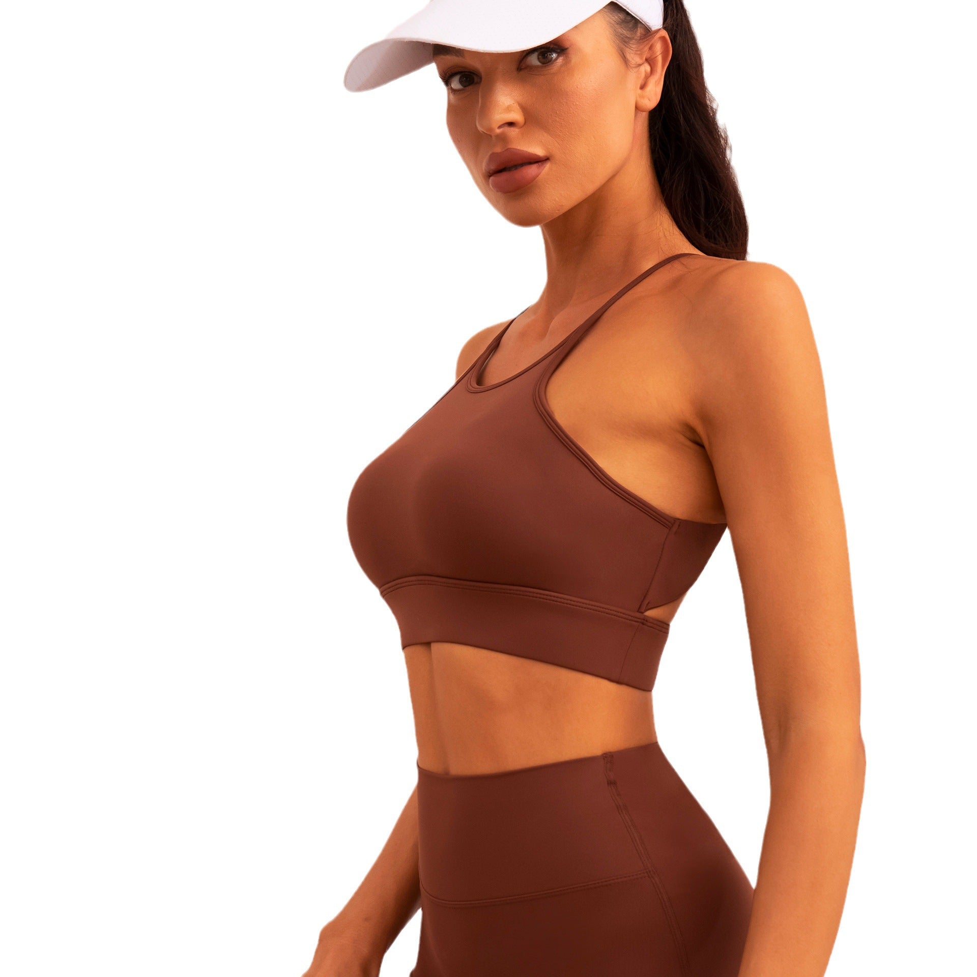 High Strength Sports Underwear Pleated Fitness Pants Sports Suit Women Three Piece Suit