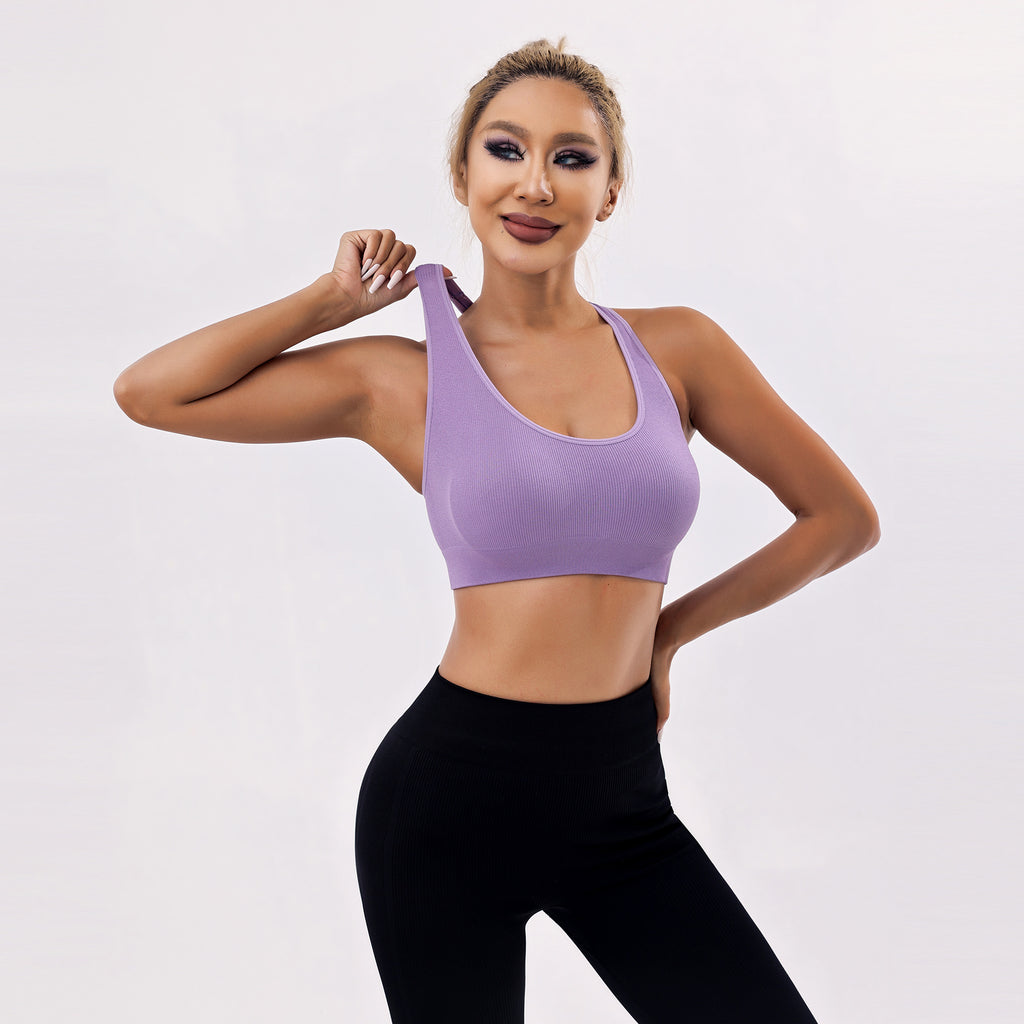Quick Drying Breathable Sports Yoga Vest Running Shockproof Sports Underwear Workout Bra