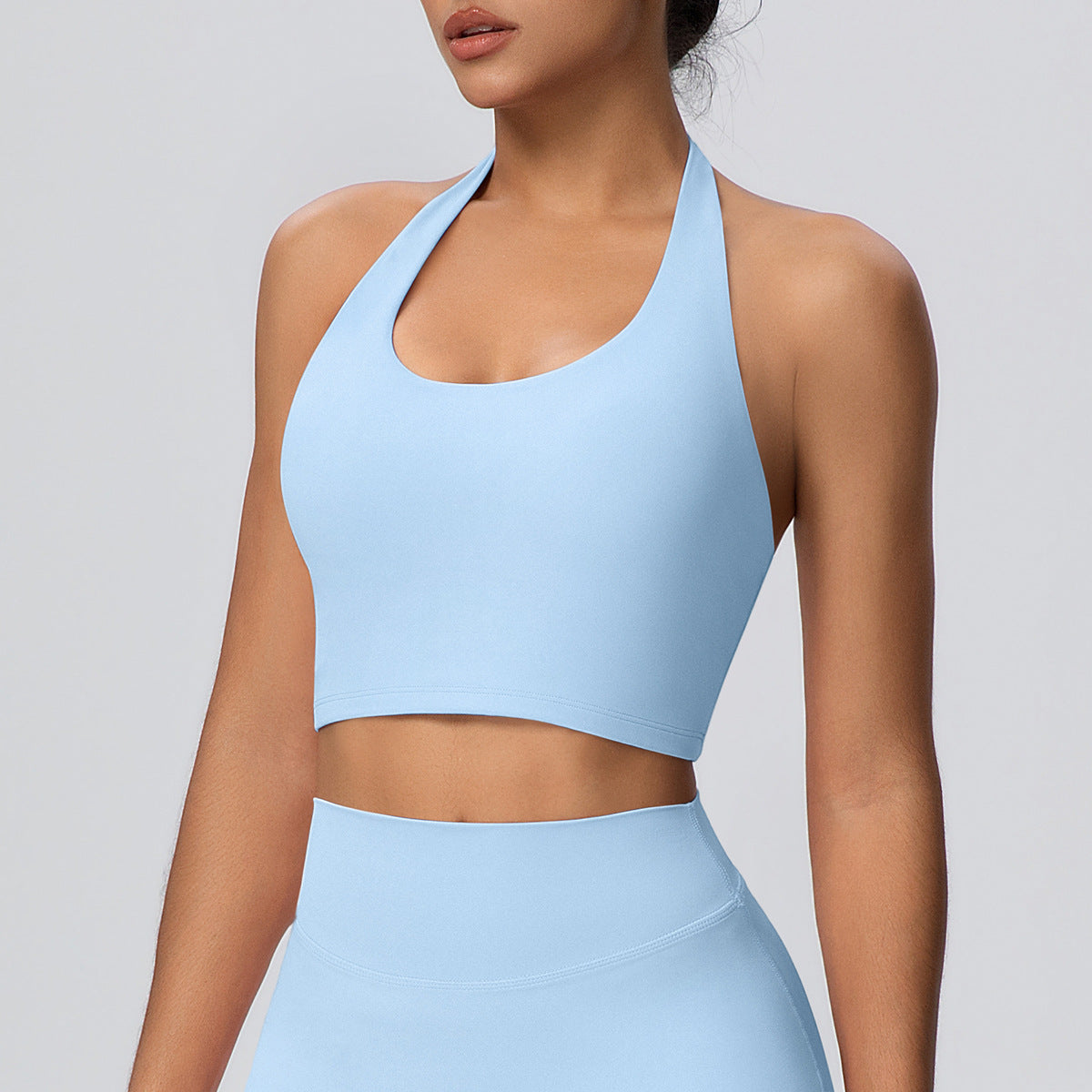 Halter Bra-Sky Blue