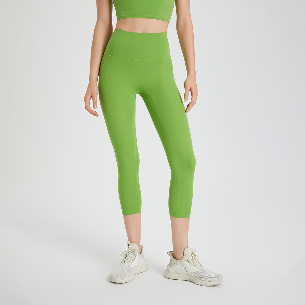Pantalon de yoga une pièce Wear Free Underwear Zero Sense sans coutures, effet nude, taille haute, effet push-up, pour le fitness et le sport.