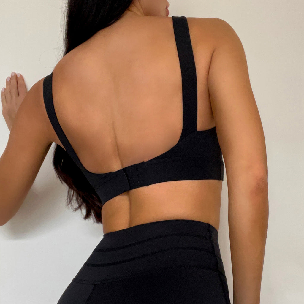 Ropa de yoga de alto soporte sin costuras con hebilla Lulu Original Sujetador deportivo Belleza Espalda Push up Ropa de fitness para mujer