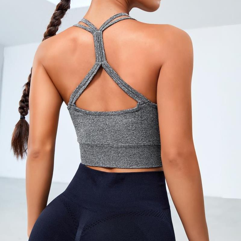 Sports Underwear Push up Beauty Back Close Fitting Slim-Fitting High Elastic Yoga Bra Running Workout Yoga Vest Women