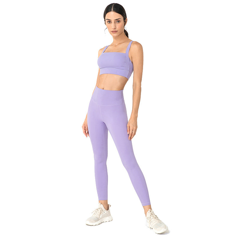 Posture-Correcting Sports Underwear Women Shockproof Running Yoga Vest One-Piece Beauty Back Nude Feel Workout Underwear