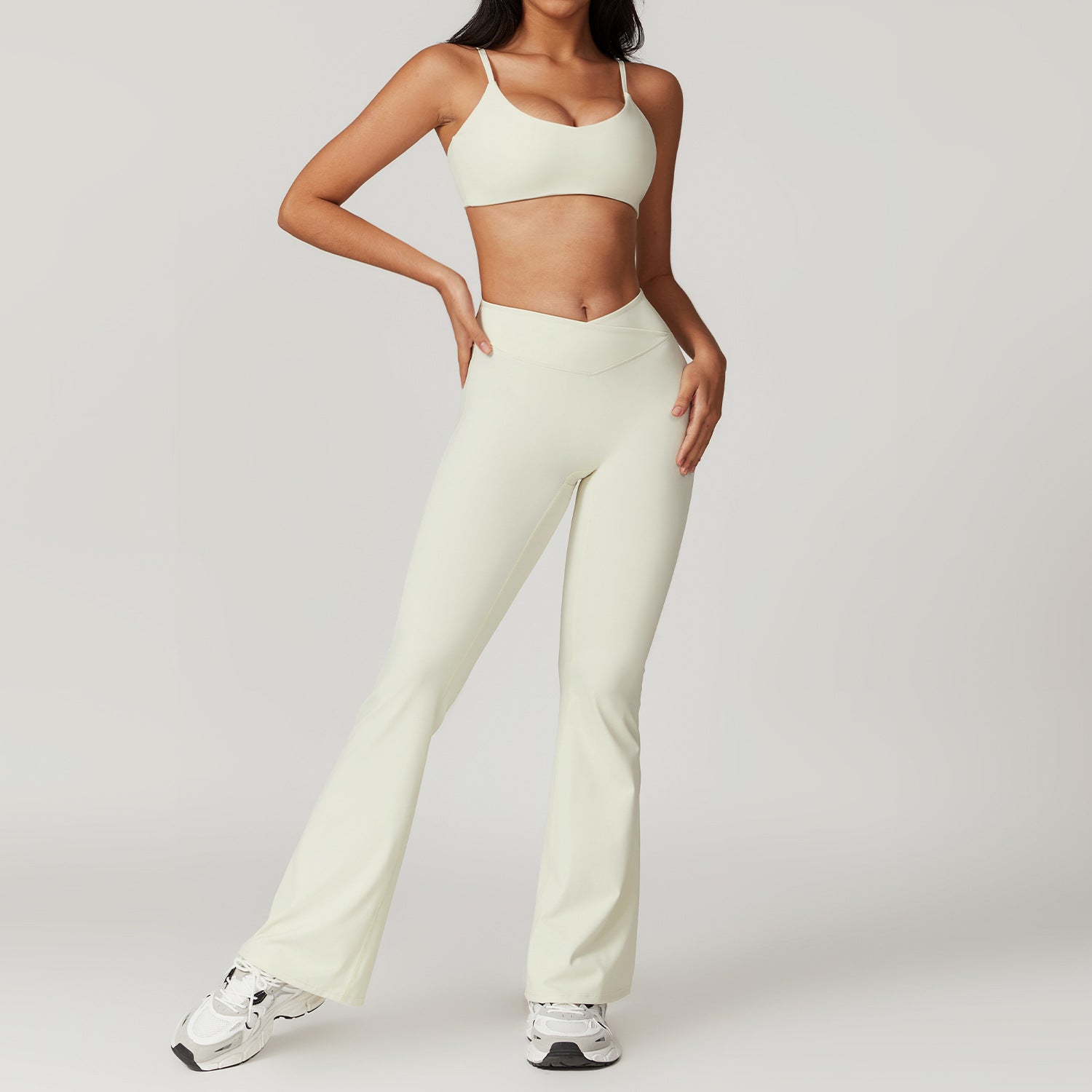 Bra Bell-Bottom Pants Cream Apricot